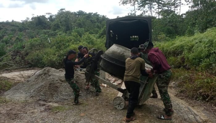 Satgas TMMD ke-127 Percepat pembuatan Box Culvert