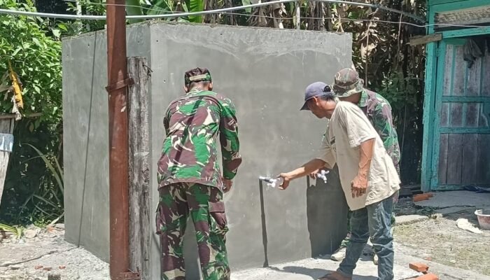 Satgas TMMD ke-127 Kodim Nagan Raya kebut Pembuatan Bak Penampung Air bersih di Lima Titik