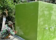 Bak Air Bersih TMMD ke 127 Kodim Nagan Raya Masuki Tahap Finishing