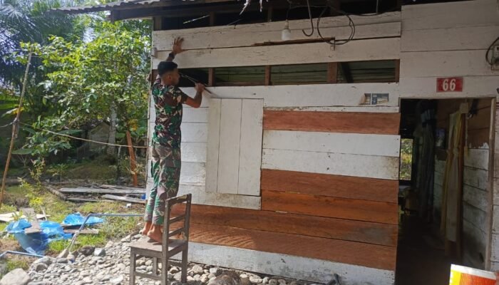 TNI Percepat Pengerjaan RTLH Demi Kenyamanan Warga Beutong