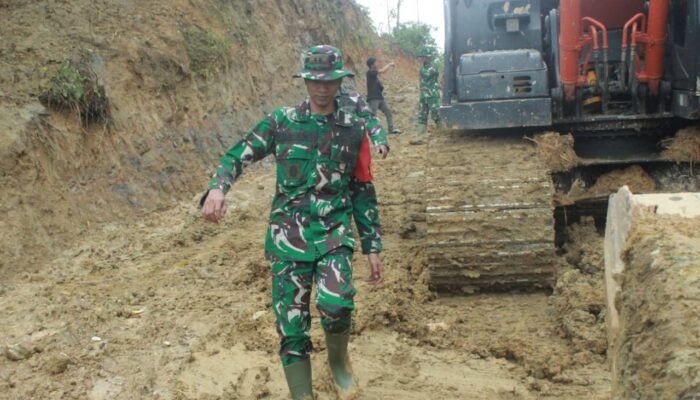 Dandim 0116/Nagan Raya Tinjau langsung Progres Pembuatan Jalan Baru