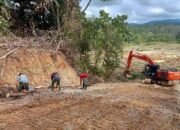 Satgas TMMD ke-127 Buka Akses Jalan Penghubung Dua Desa di Beutong Nagan Raya