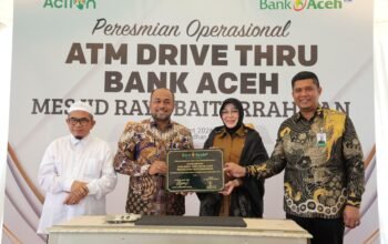 Bank Aceh Resmikan ATM Drive Thru di Taman Kota Banda Aceh