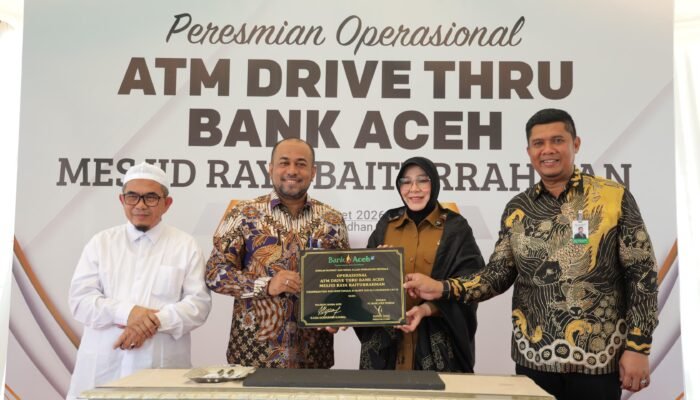 Bank Aceh Resmikan ATM Drive Thru di Taman Kota Banda Aceh