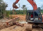 Kodim 0116 Nagan Raya Percepat Pembuatan Badan Jalan